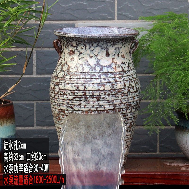 复古流水瀑布增氧循环过滤罐古法缸低吸水泵老罐子旧坛子养鱼瀑布,搬运/仓储/物流设备,机械式停车设备（立体停车库）,淘宝优惠券,粉丝福利购,淘宝优惠卷