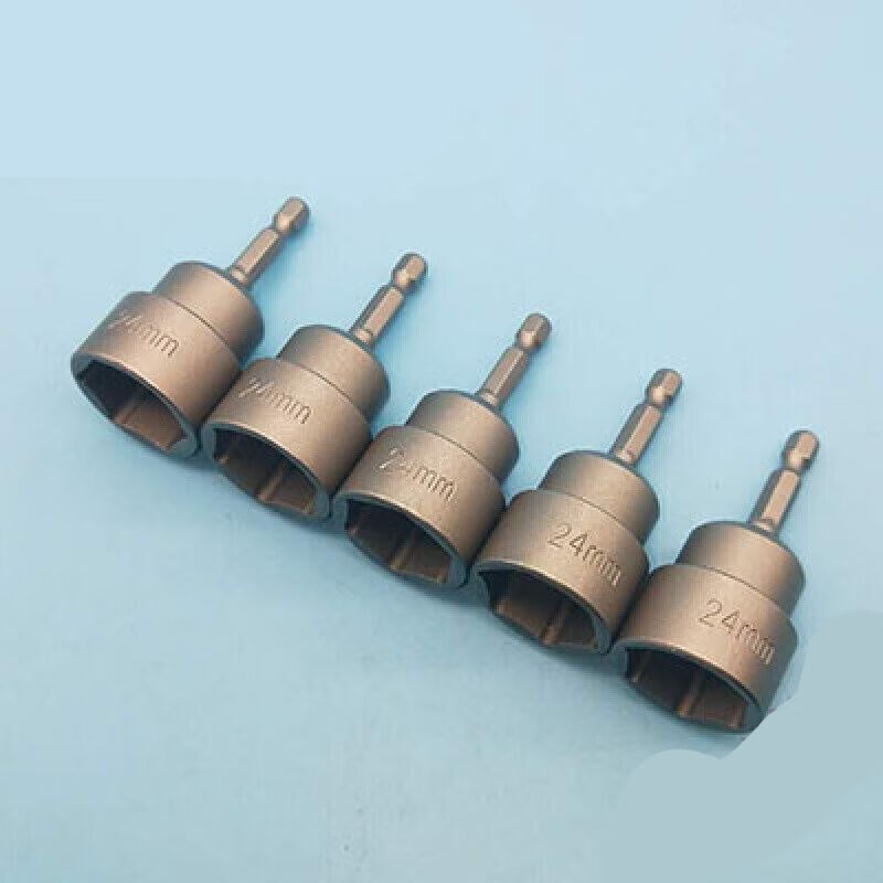 电钻批头风批套筒头套装1/4078mm号加深加长空心内外六角螺丝套筒