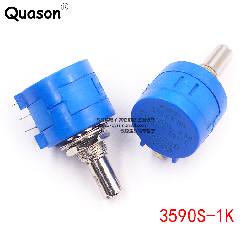精密多圈绕线电位器3590S-2-103L 502L 104L 1K5K10K100K刻度旋钮