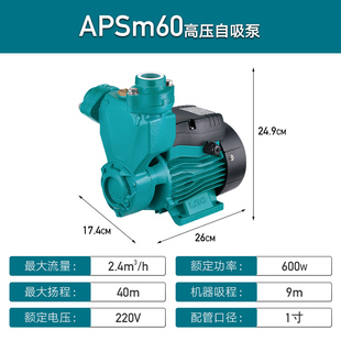 利欧增压泵家用全自动全屋抽水泵水泵自来水抽水机抽水自吸泵220v