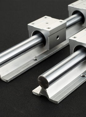 直线运动滑轨滑块SBpR圆柱导轨光轴导轨木工推台锯滑台铝托轨道座