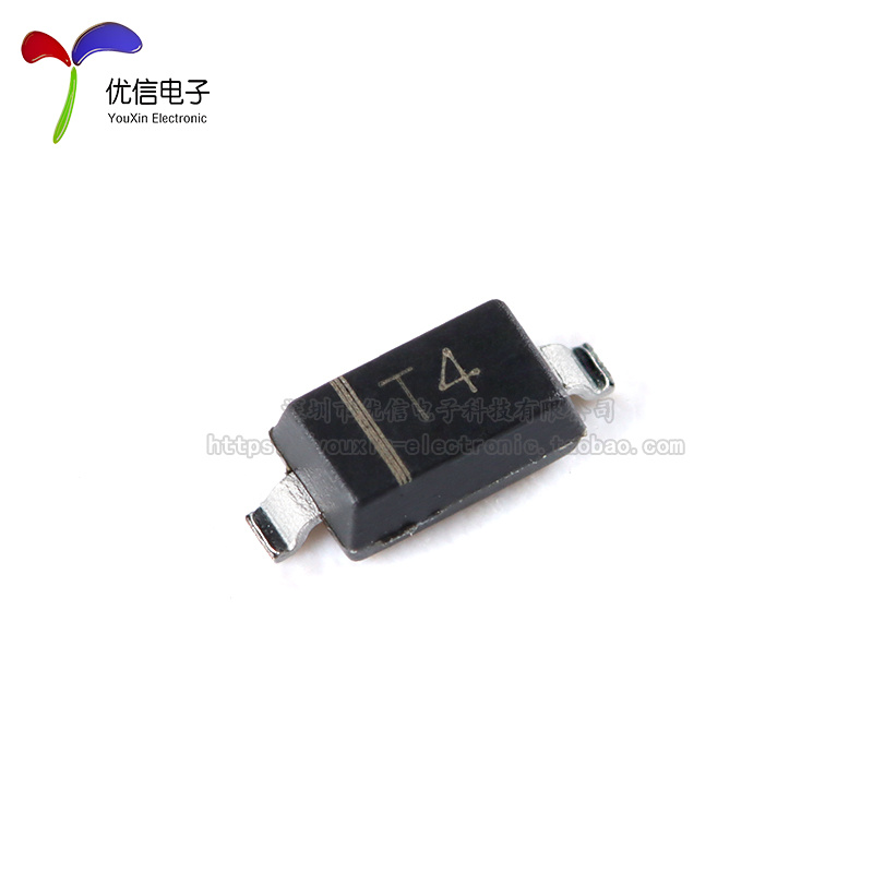 原装正品 1N4148W T4 SOD-123 75V/150mA 贴片开关二极管(10只)