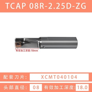14R 12R 16R 20R 3.25D 多功能钻镗一体单刃u钻TCAP08R 2.25D 10R