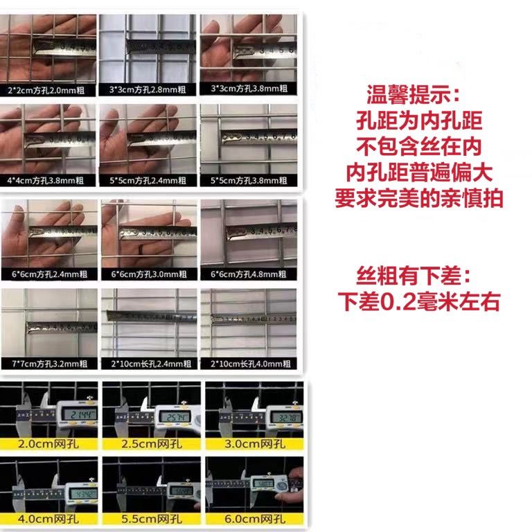 镀锌铁丝网养殖网围栏铁网格网网片钢丝电焊网防护网鸽棚狗笼底网