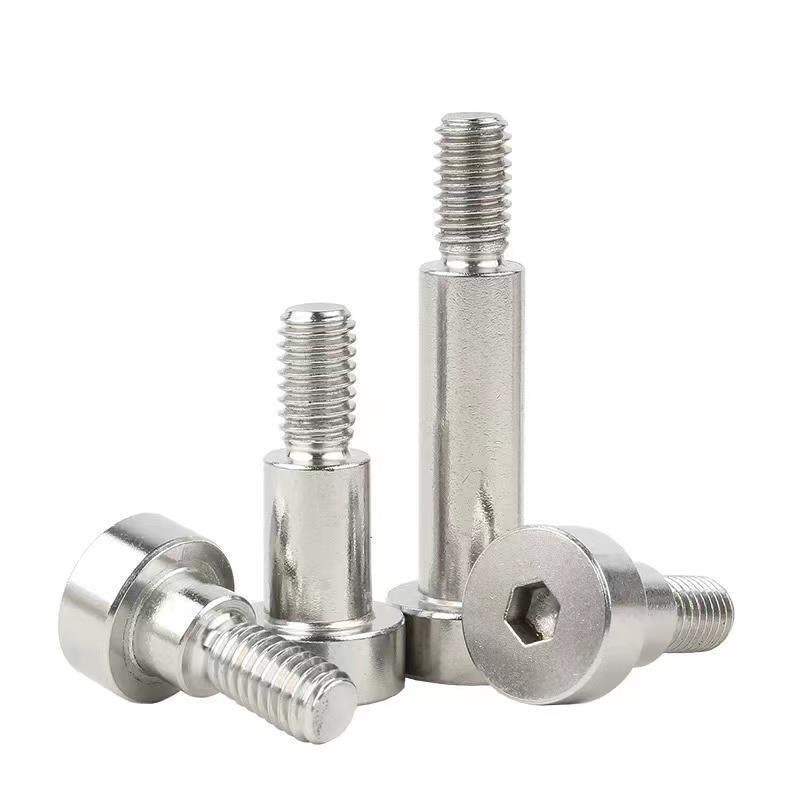 304不锈钢内六角塞打螺丝M3456M8M10NM12凸肩轴肩等高限位