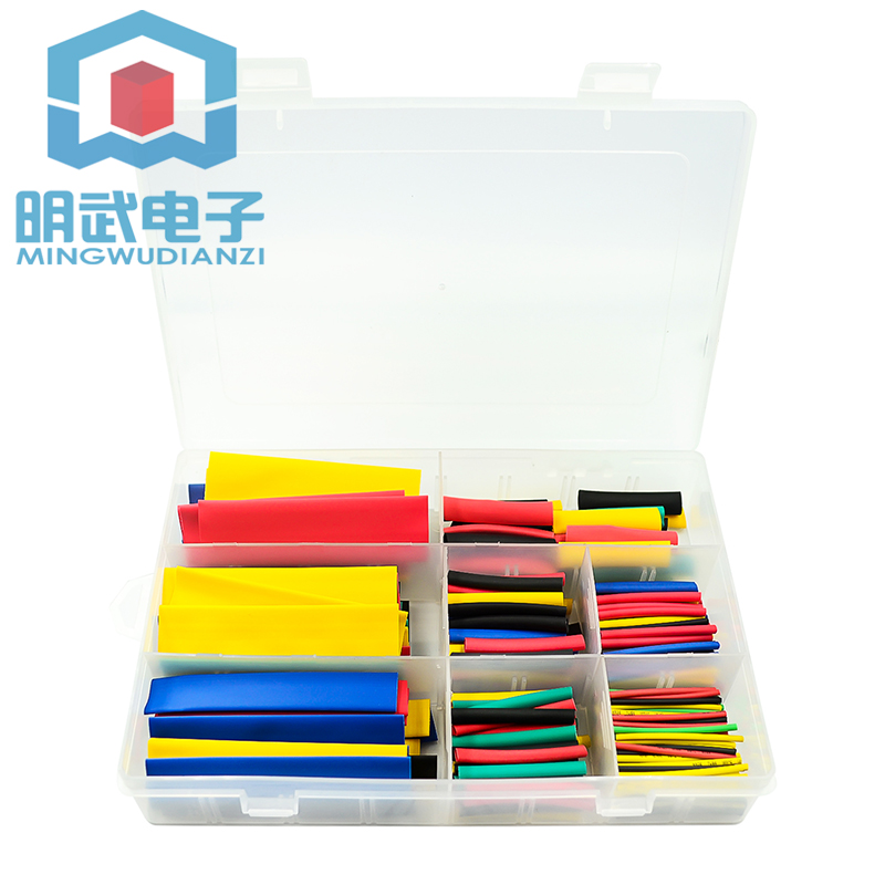 热缩管328/140/127/530PCS热缩管组合套管 电工胶布绝缘收缩 环保