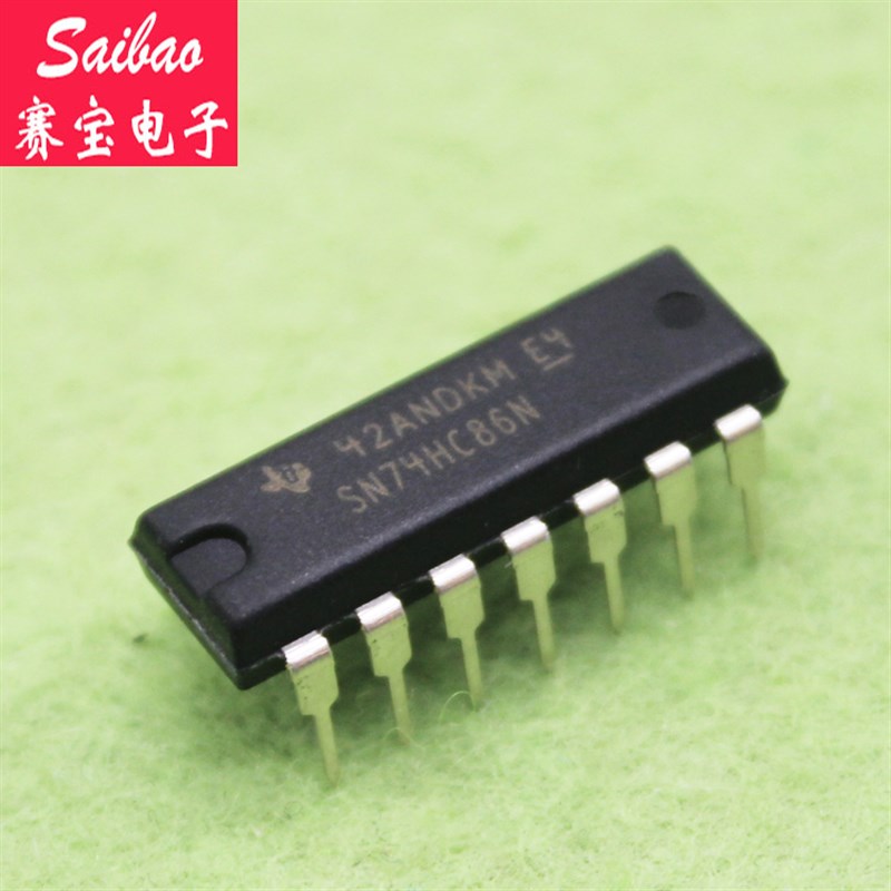 74HC86 直插 2输入端四异或门 DIP-14 赛宝