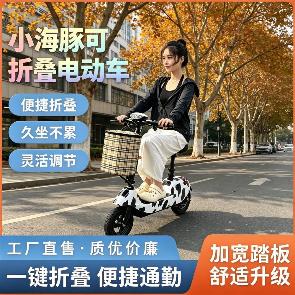 迷你电动三轮车女士折叠电动车