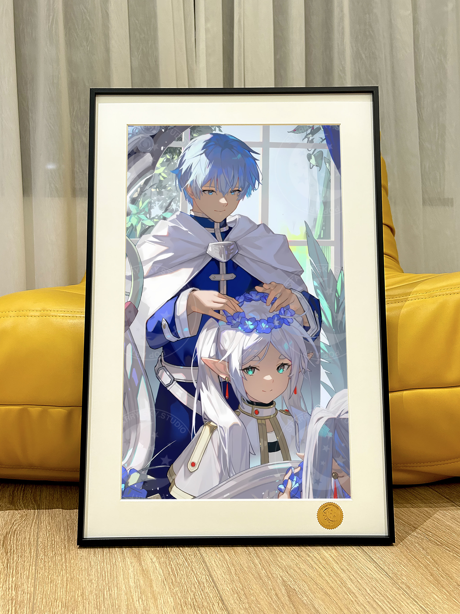 星空《芙莉莲与辛美尔》葬送的芙莉莲Frieren动漫二次元装饰画