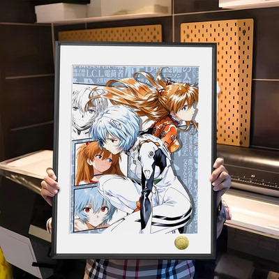 机甲动漫傲娇女主热血战斗出击周边装饰画