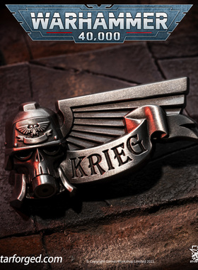 Starforged星辰铸造 克里格死亡军团胸针战锤40K周边 DKK纪念徽章