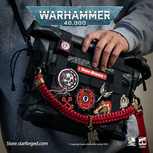 战锤40K周边阿斯塔特战术挂包单肩便携斜挎包 Starforged星辰铸造