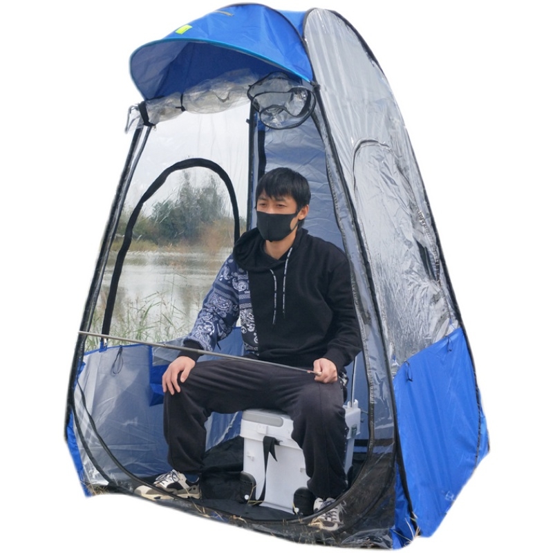 钓鱼专用帐篷单人户外防晒野钓夏季防蚊防小雨冬季保暖冬钓全自动