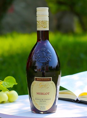 原瓶进口！摩尔多瓦红酒歌德古堡女士半甜红葡萄酒梅洛merlot微醺