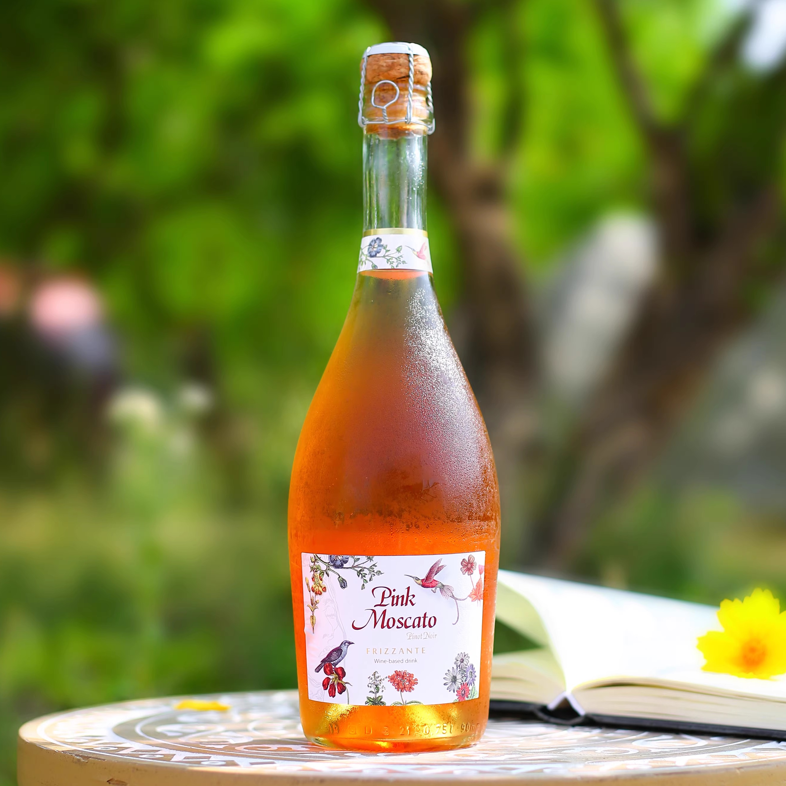 德国丽姿莫斯卡托起泡酒桃红葡萄酒香气泡酒槟甜红moscato晚安酒