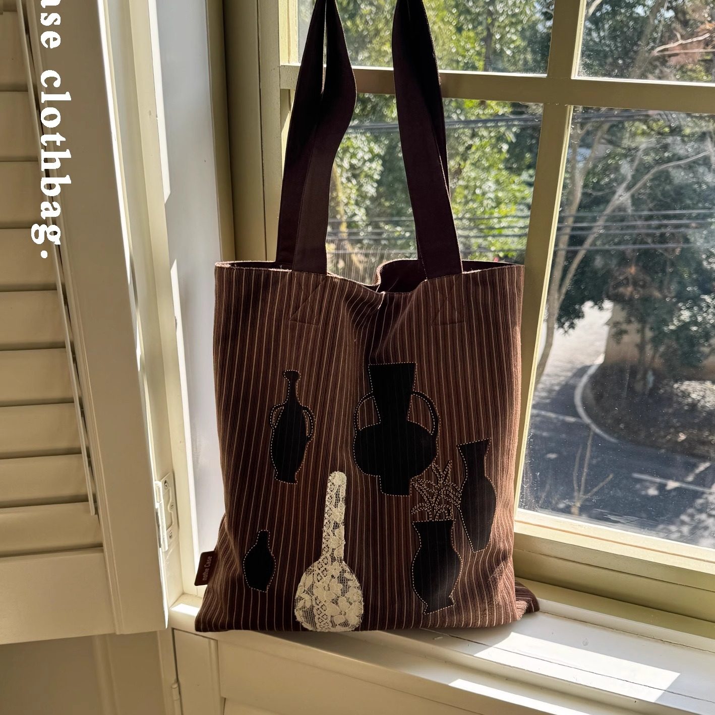 nothe Case「空盏花瓶」简约新中式帆布包袋 轻便小众文艺单肩包,箱包皮具/热销女包/男包,时尚帆布包,淘宝优惠券,粉丝福利购,淘宝优惠卷