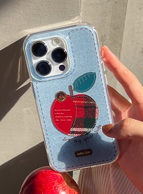 nothe Case「呀红苹果」秋冬手绘双层imd手机壳 原创保护套适用于苹果16Promax