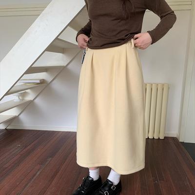 布然｜复古花苞半身裙