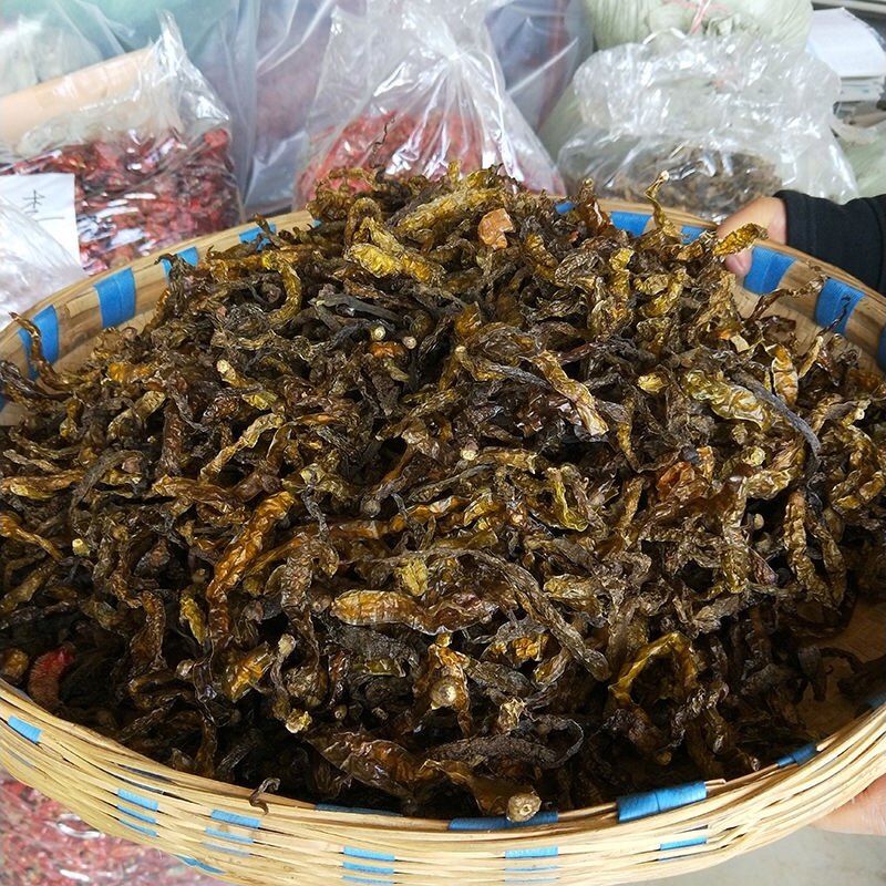 贵州特产香辣阴辣椒中辣阴辣子又名干青椒微辣油炸农产品干辣椒