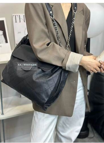 中古黑银流浪机场包sienne同款