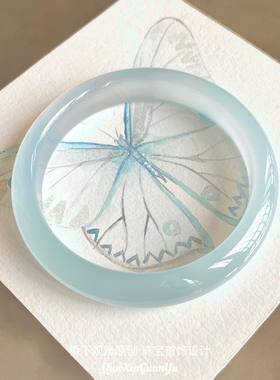 新疆水沫玉手镯女款天然冰透种