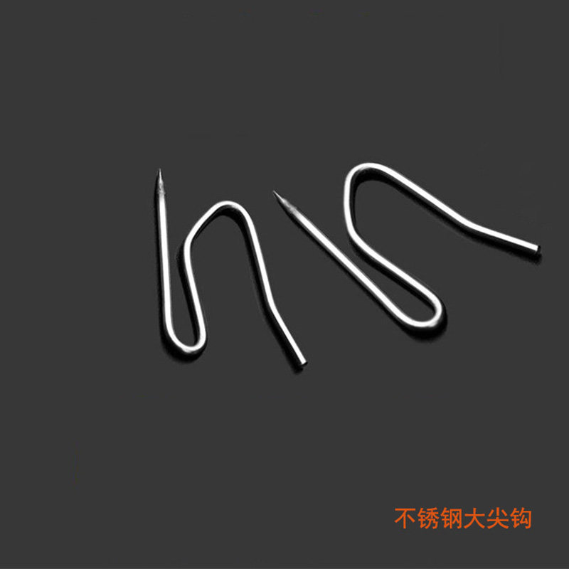 窗帘挂钩s钩窗帘钩不锈钢钩子大小s勾尖钩汽车窗帘勾挂针配件