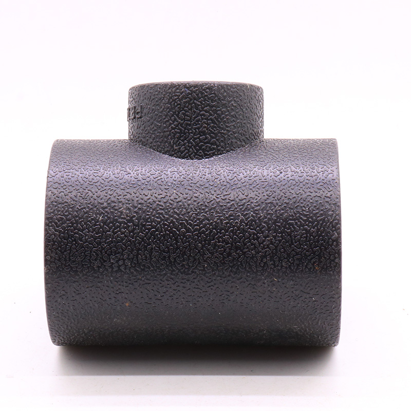 PE等径异径三通75 63 50变20 25 32 40 pe给水管变径三通塑料接头