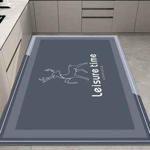 新款厨房专用地垫硅藻泥吸水防水防滑家用可擦免洗大尺寸卫生间