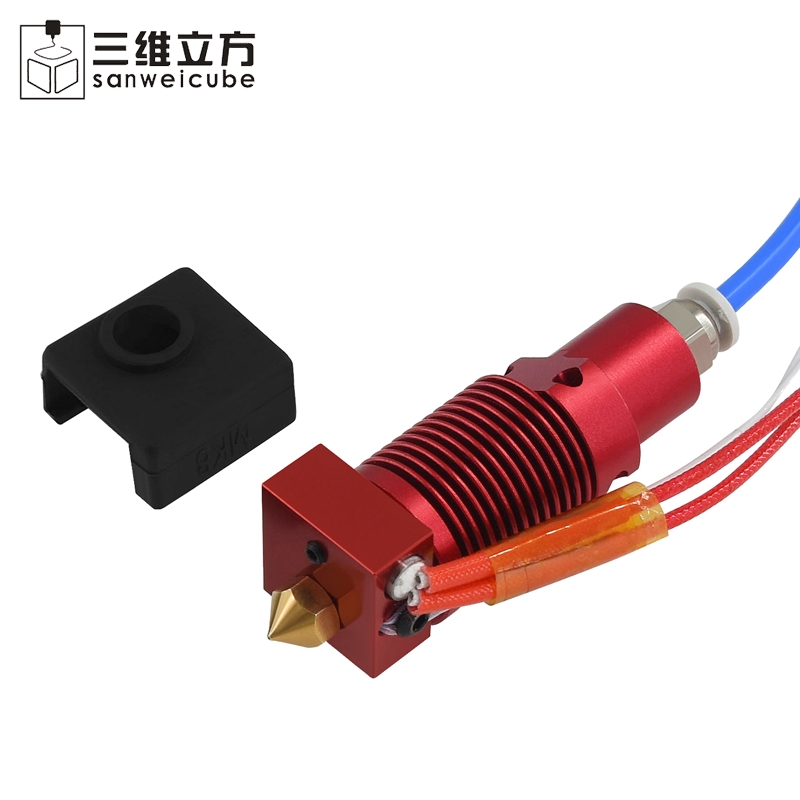 3D打印机配件 CR10S PRO打印喷头圆形远程挤出头套件24V 送硅胶套