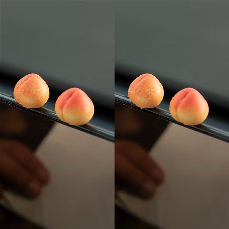 汽车摆件仿真迷你车载水蜜桃可爱新年礼物屏幕显示中控台装饰品