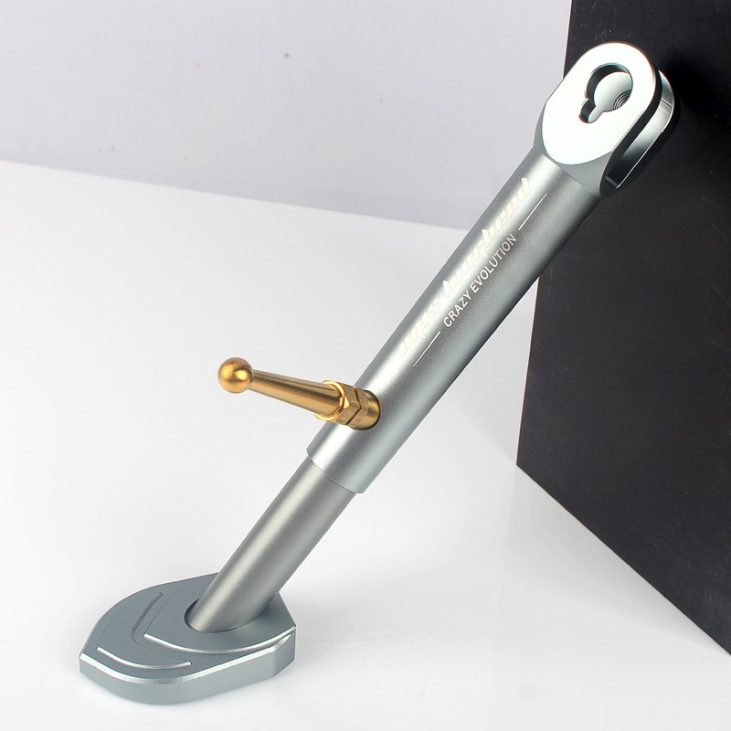 九号M85C/E100/E125/N70/N80改装侧脚架可调铝合金边撑感应单撑