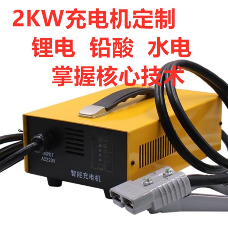 48V60V72V三元锂电池充电器铅酸15A磷酸铁锂车载防水大功率充电机