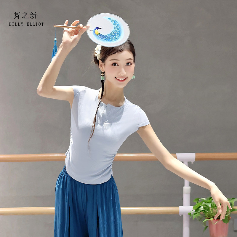 舞之新现代舞上衣女收腰显瘦柔软图片