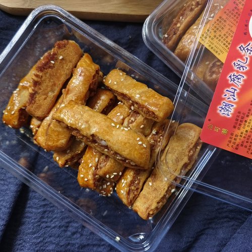 腐乳条腐乳柳鸡仔饼紫菜饼居家办公室零食潮汕特产茶配小吃糕点