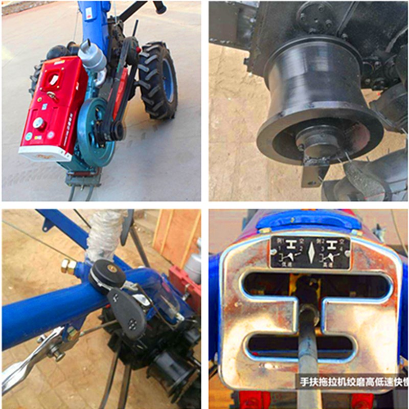 手扶拖拉机绞磨机柴油机动手动钢丝绳5T电缆牵引机卷扬机拉线机