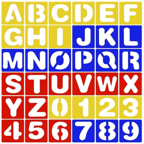 字母数字绘画模板幼儿园儿童画画学习工具涂鸦喷漆绘图模版尺子