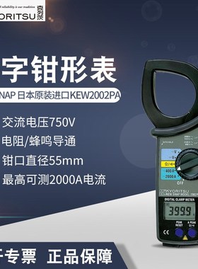 共立//KYORIU 2002PA 数字式钳表 钳形交直流电压表