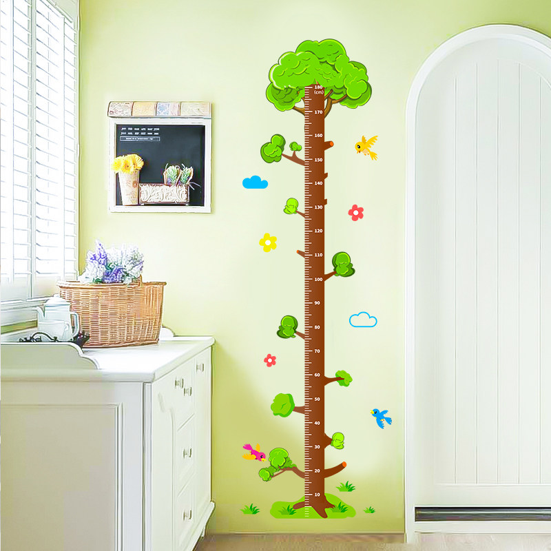 儿童房卧室装饰记录客厅宝宝量身高尺卡通身高贴纸墙贴自粘可移除,工业油品/胶粘/化学/实验室用品,实验室漏斗,淘宝优惠券,粉丝福利购,淘宝优惠卷