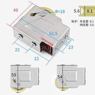 90型铝合金门窗滑轮推拉窗户轴承铜轮窗轮移门轨道滚轮子配件 老式