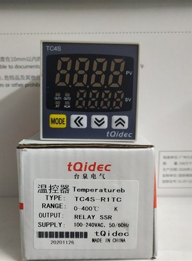 台泉 48款数显智能型温度控制表温控器 TC4S-R1TC (K/继电器/SSR)