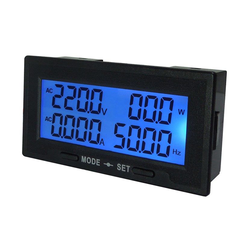 极速交流AC220v380v数字电压表电流表功率表频率计电量多功能数显