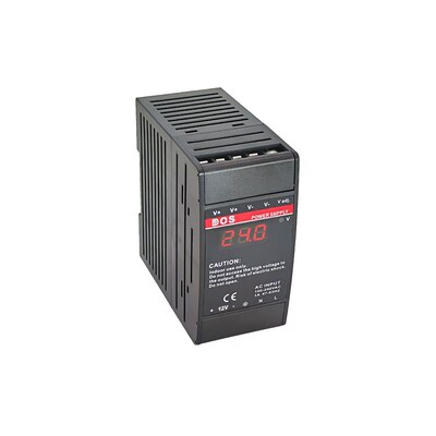 12V2A和24V3A两路双输出导轨式开关电源供应器100W有电压数显功能
