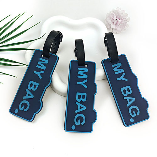 跨境亚马逊硅胶MY BAG行李牌PVC软胶飞行吊牌旅游箱包行李挂牌