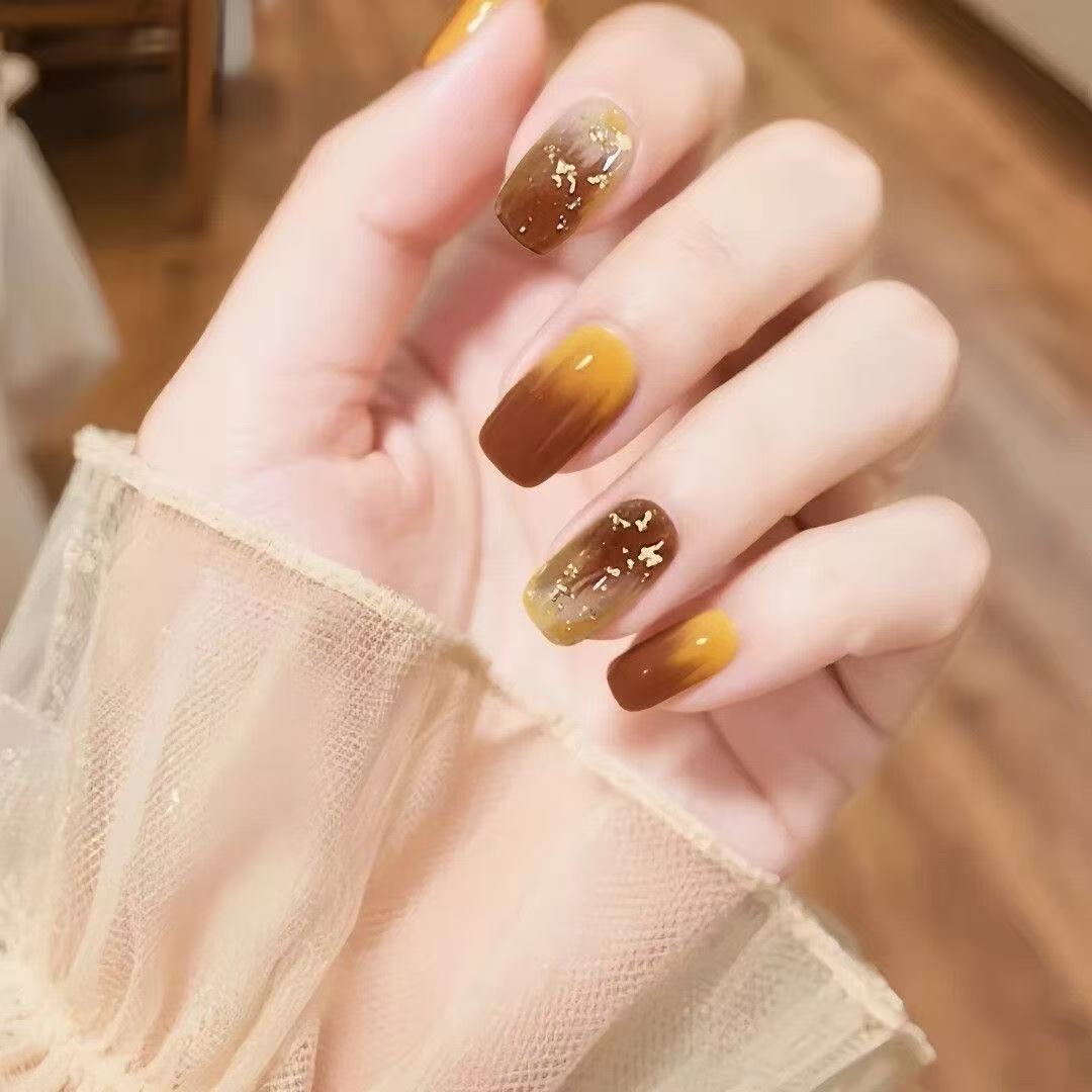 2026油画晕染显白可拆卸穿戴甲