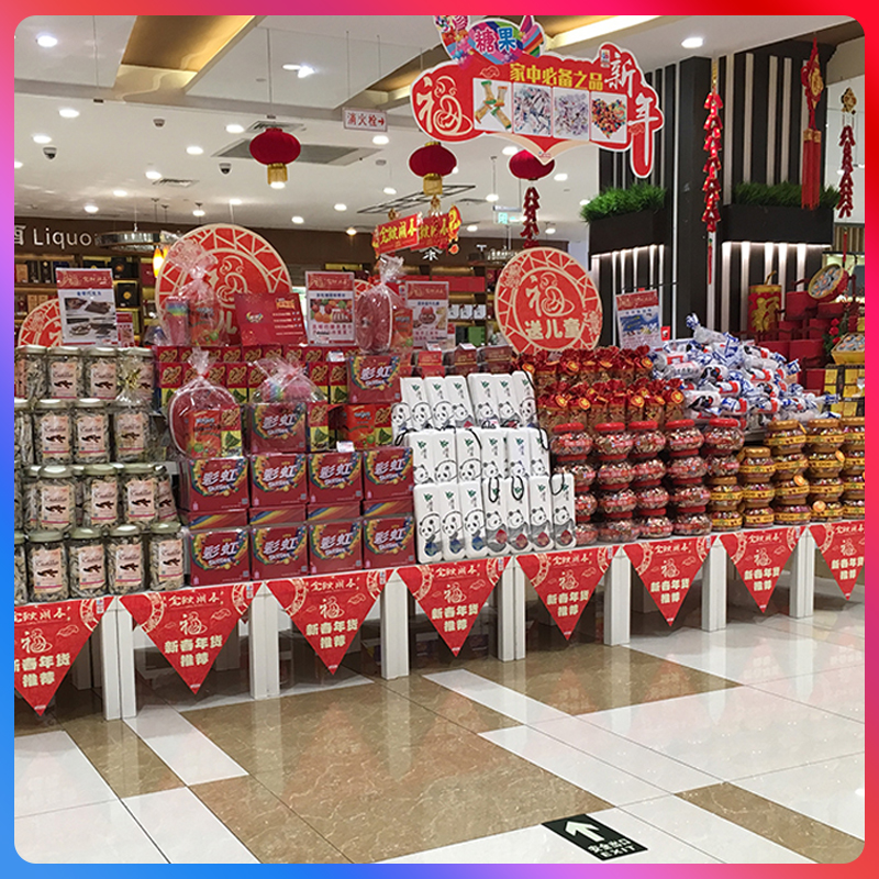 桌子形象便利店情景超市堆w头人气陈列道具展示台货架