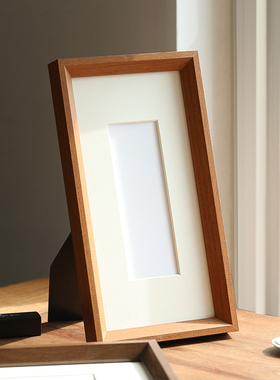 实木装裱相框长条15X30CM20X40长方形挂墙摆台书法装裱画框空框