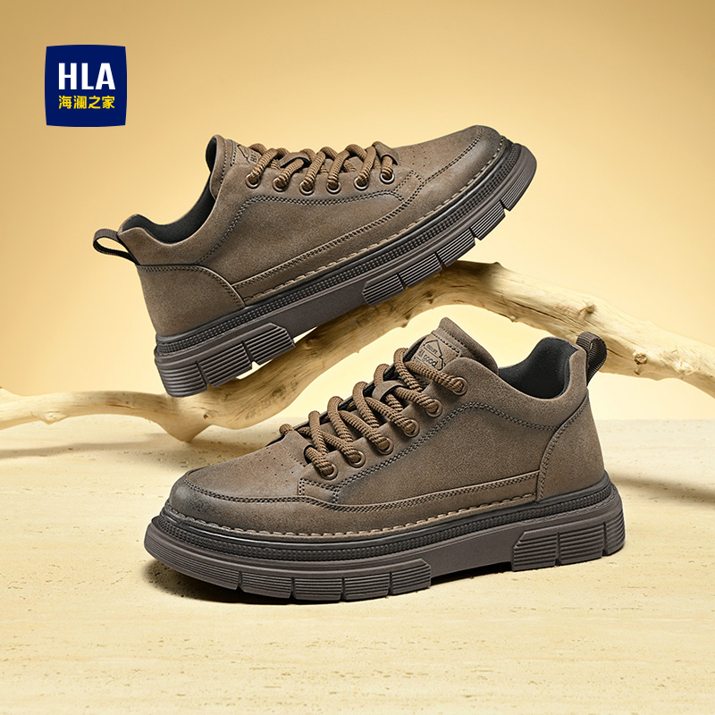户外百搭低帮工装鞋厚底耐磨靴子