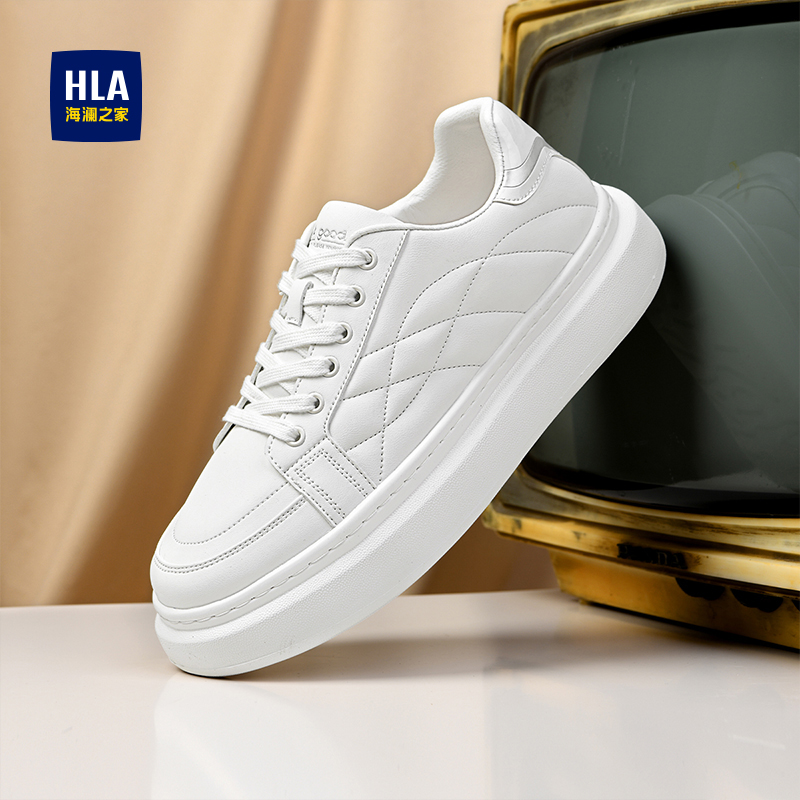 厚底轻质板鞋增高百搭男休闲鞋