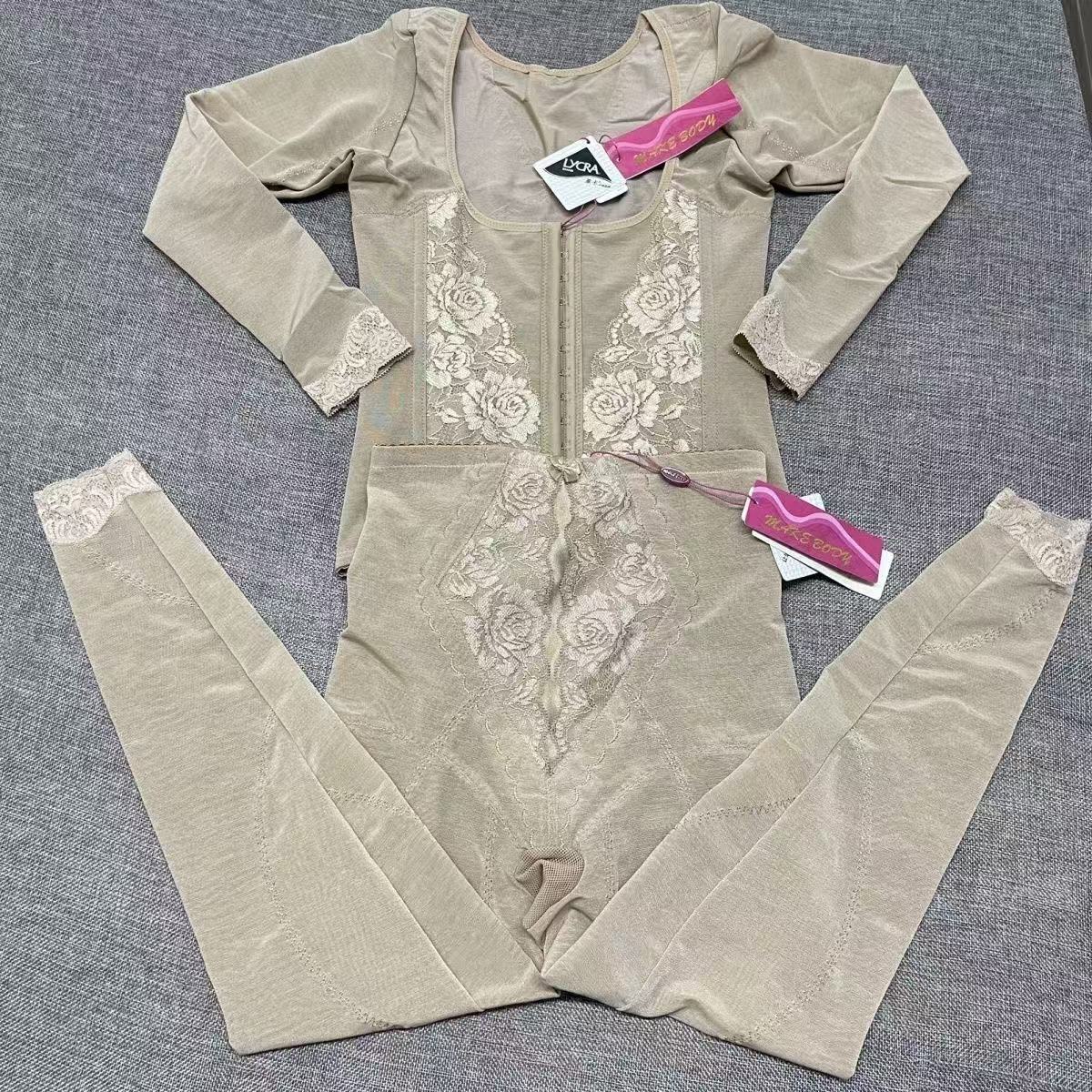 兰超汇马克宝D款库存断码清仓长袖塑身腰背夹九分体雕长束裤美体