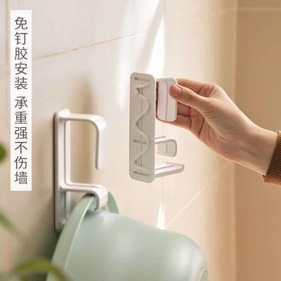 脸盆挂钩强力粘胶卡扣卫生间免打孔钩子拖把毛巾挂架厕所面盆挂钩